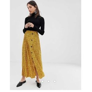 ASOS plisse midi skirt in floral print